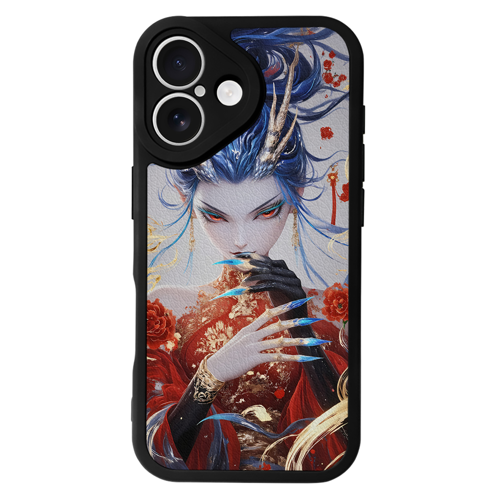 （画像用） Ne Zha 2 ナタ 魔童の大暴れ 【iPhone 16シリーズ対応】シリコンスマホケース（レザー調） 材質：シリコン